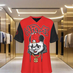 Hip Hop Panda HRMI V-Neck T-Shirt