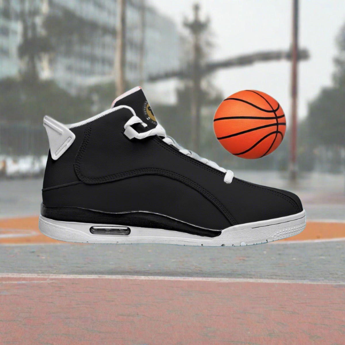 Taxxman Black Logo  Shock Absorption & Non-Slip Basketball Shoes
