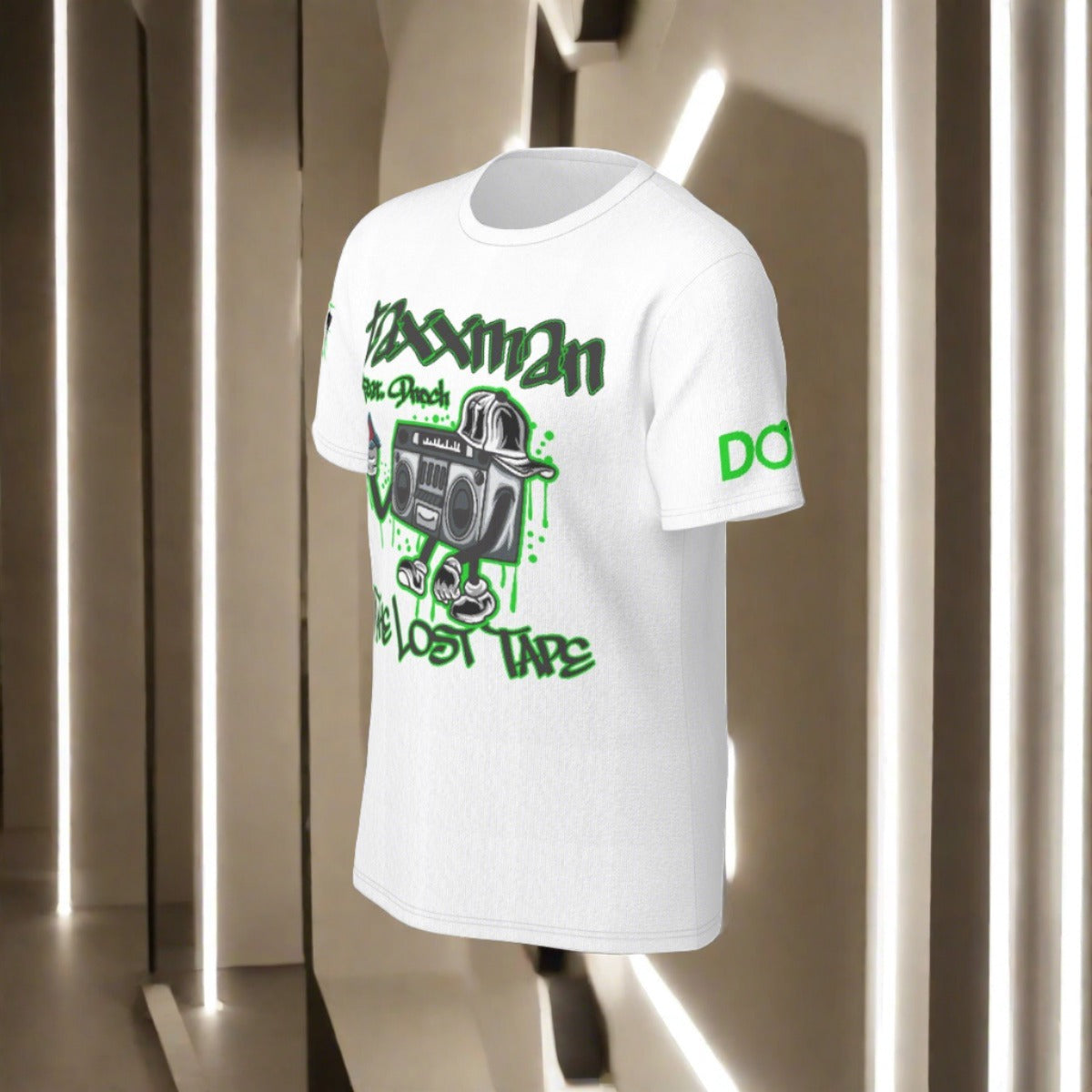 Green Lost Tape O-Neck T-Shirt | 190GSM Cotton