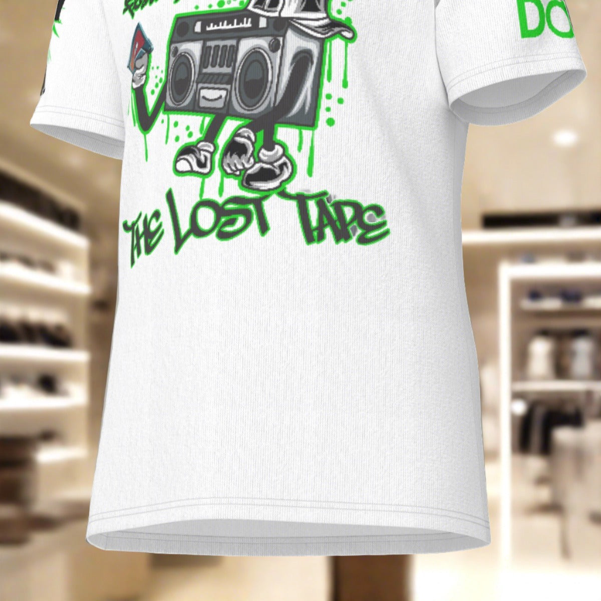 Green Lost Tape O-Neck T-Shirt | 190GSM Cotton