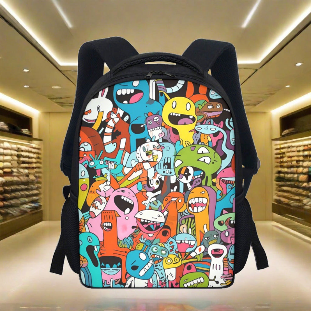 Crazy Cartoons Student Backpack