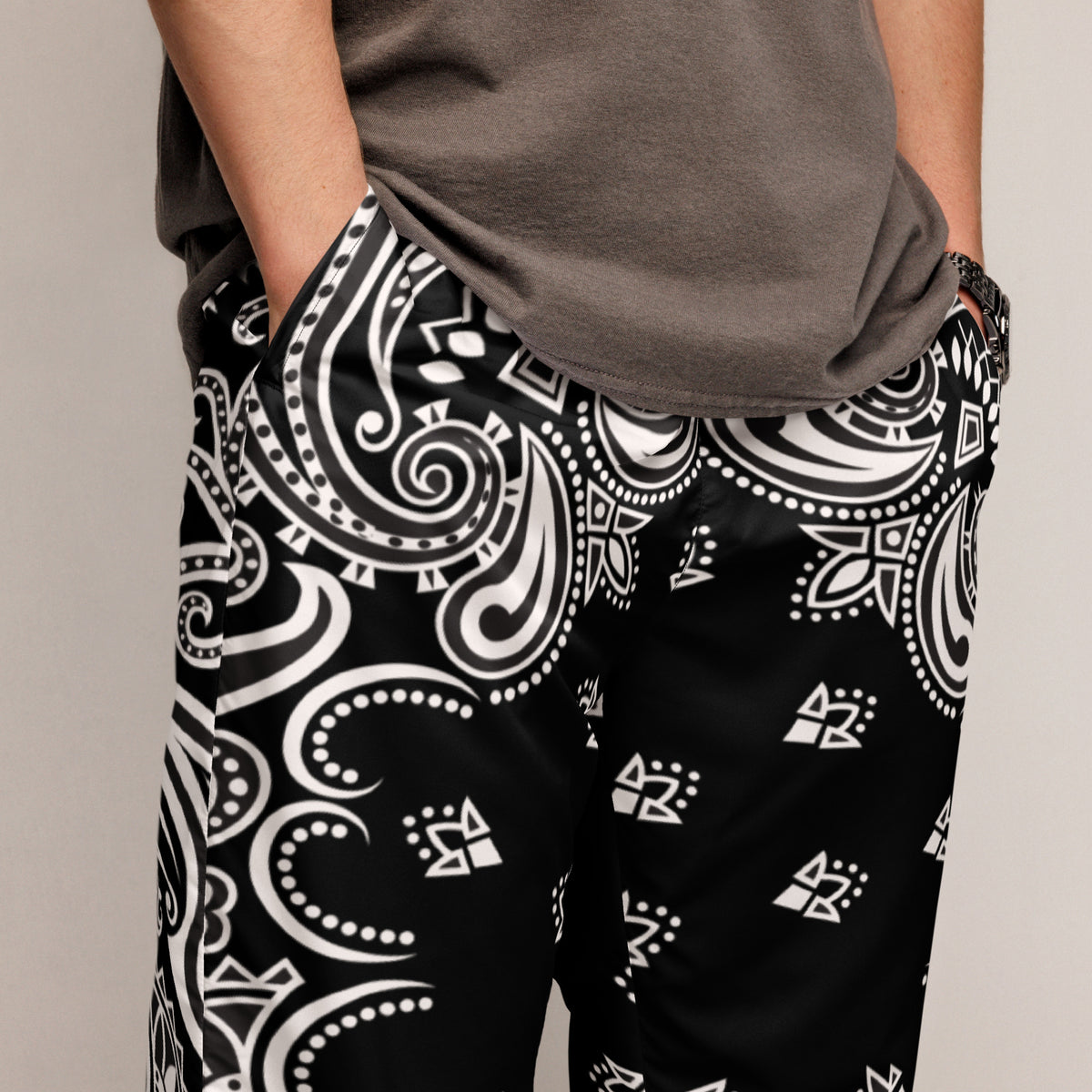 【BAON】[unisex] Sdelli Track Pigment Banding Bermuda Pants banded pants : 114 - Brindille & Twig