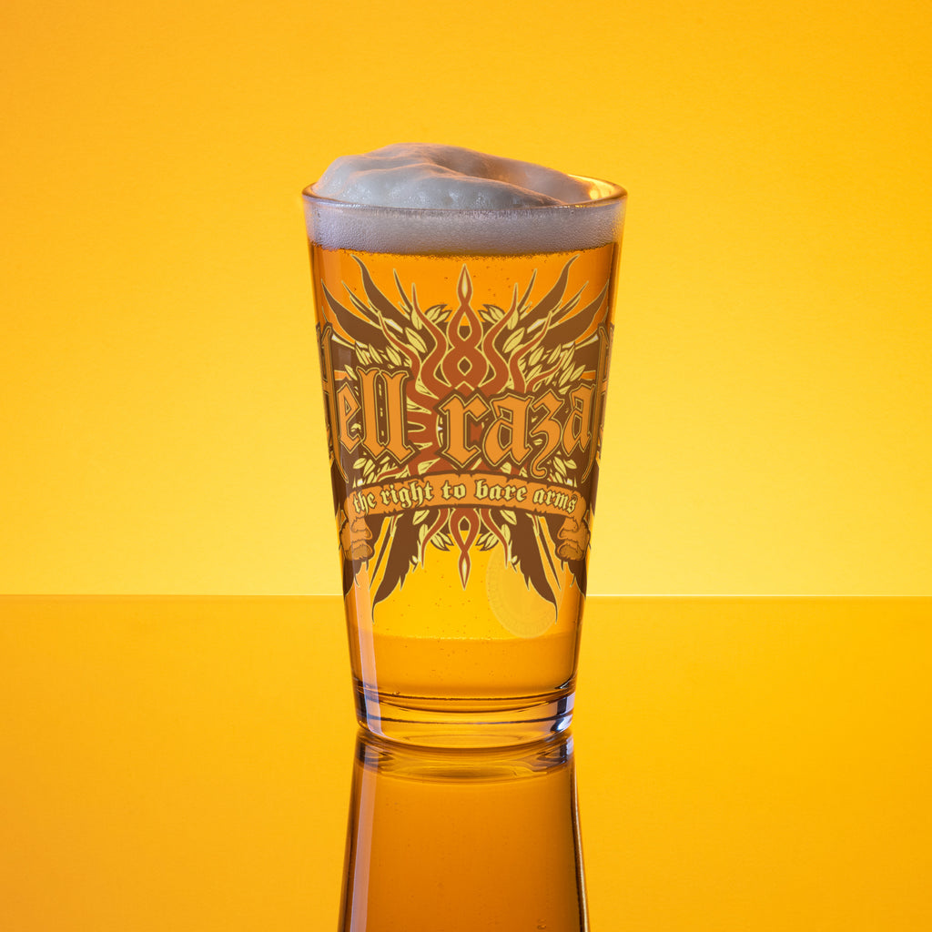 Hell Razah Right To Bear Arms Shaker Pint Glass