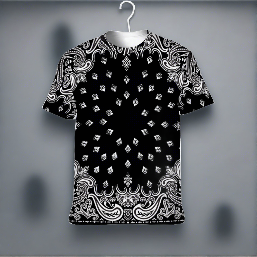 Black Bandana T-Shirt – Diamondz Original Clothing
