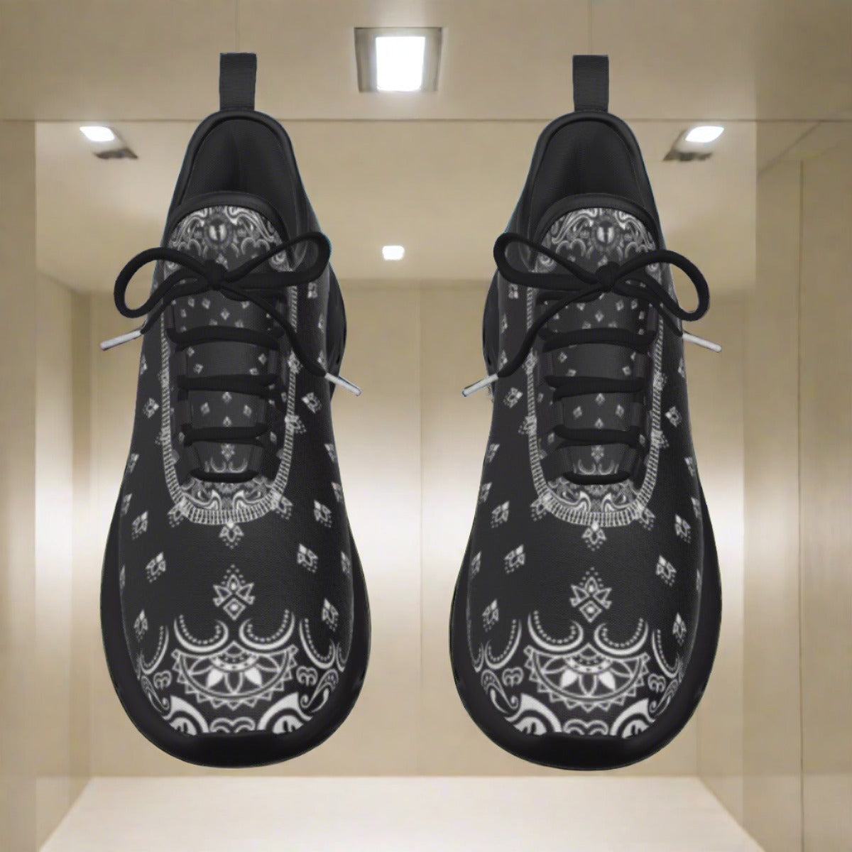 Black Bandana Women's Light Sports Shoes