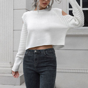 Woman's Short Knitwear Stylish Sweater