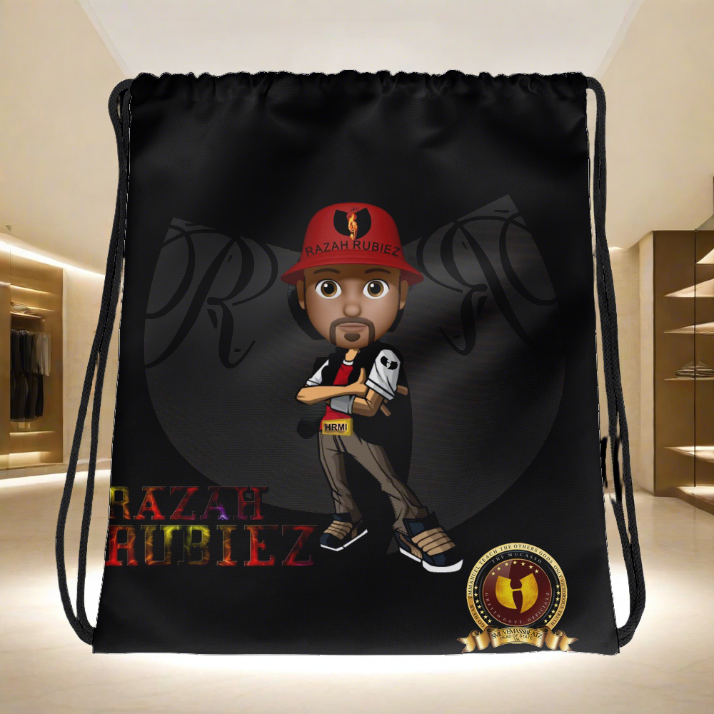 RAZAH RUBIEZ Official HellRazah Music Inc. Collectors Drawstring Bag HeavenRazah Merch Graphics by SmuveMassBeatz