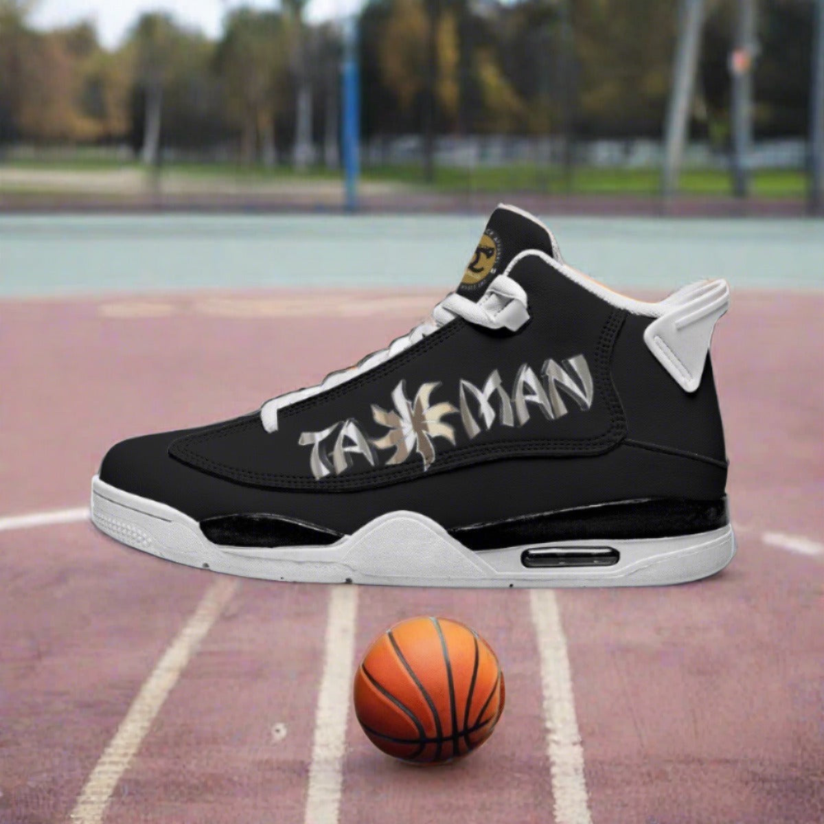 Taxxman Black Logo  Shock Absorption & Non-Slip Basketball Shoes