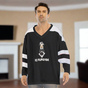 DJ Flipcyide V-neck Ice Hockey Jersey