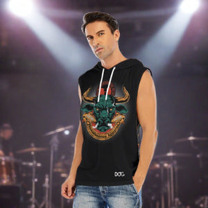 HRMI Bull Renaissance Apparel Sleeveless Pullover Hoodie