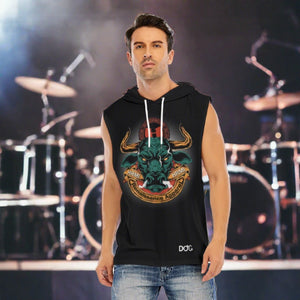 HRMI Bull Renaissance Apparel Sleeveless Pullover Hoodie