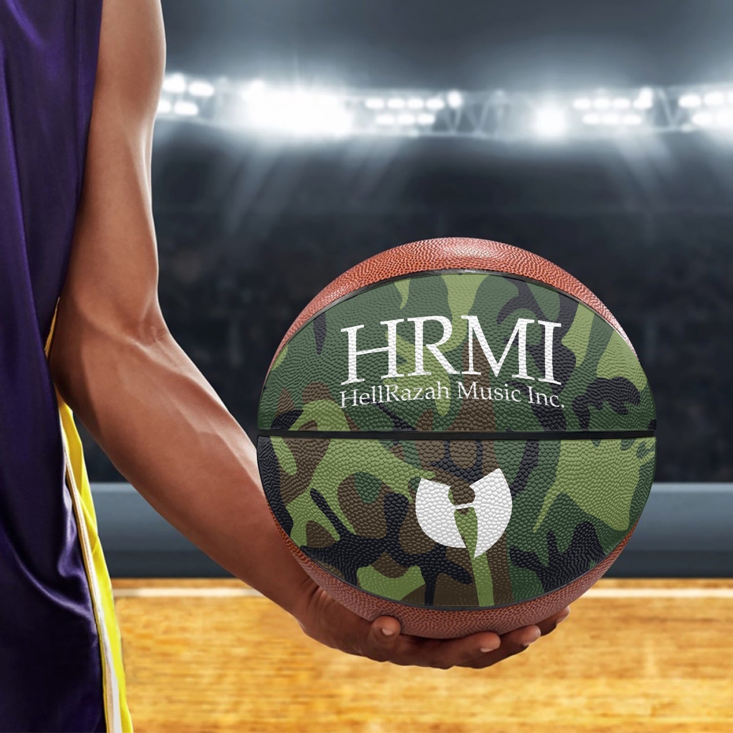 HRMI Hell Razah Music Inc Camo Basketball