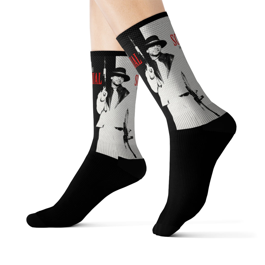 Limited Edition Spiritual Scarface Album Cover Art - Official HellRazah Music Inc. Collectible Socks