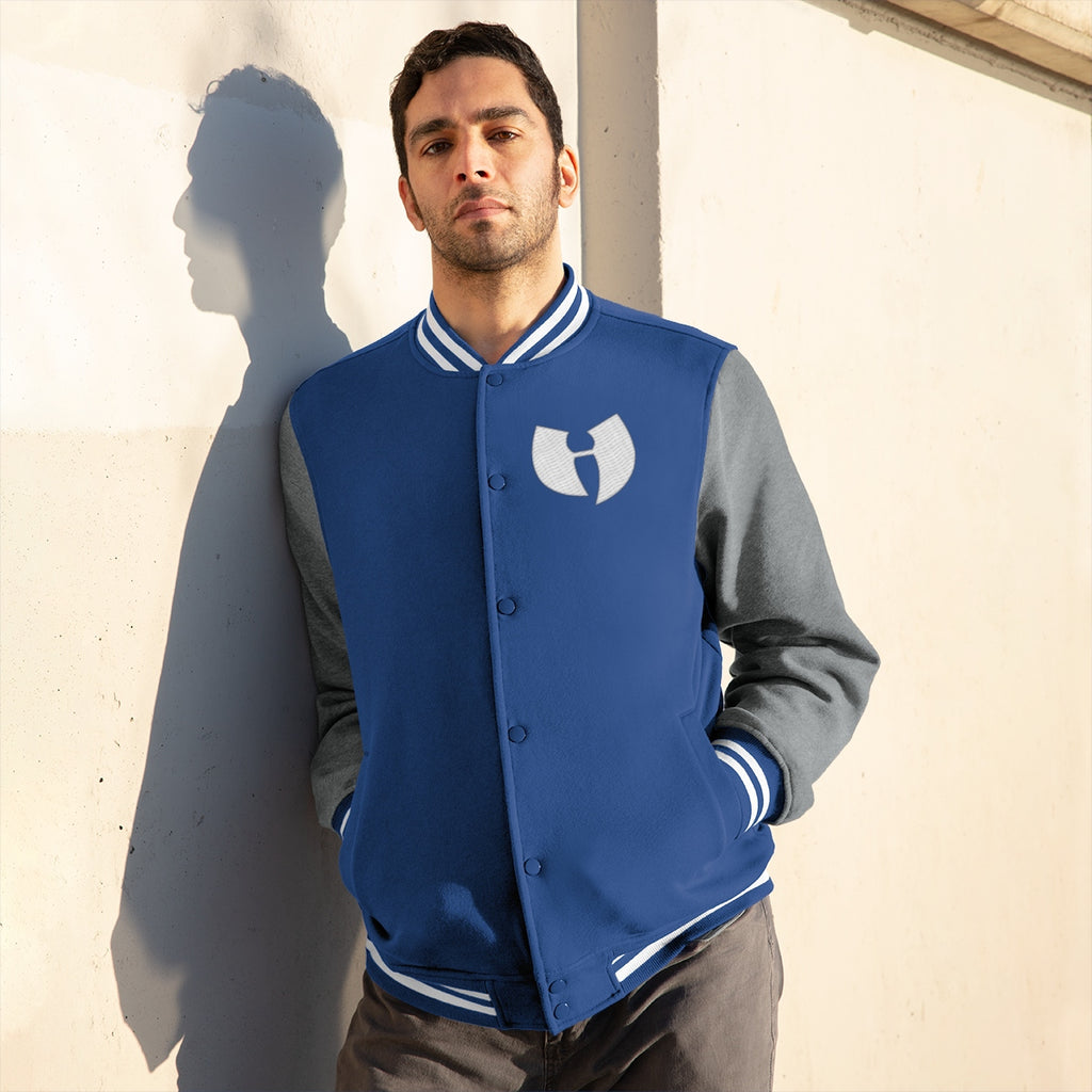 HRMI HellRazah Music Inc. H Logo Embroidered Men's Varsity Jacket HeavenRazah