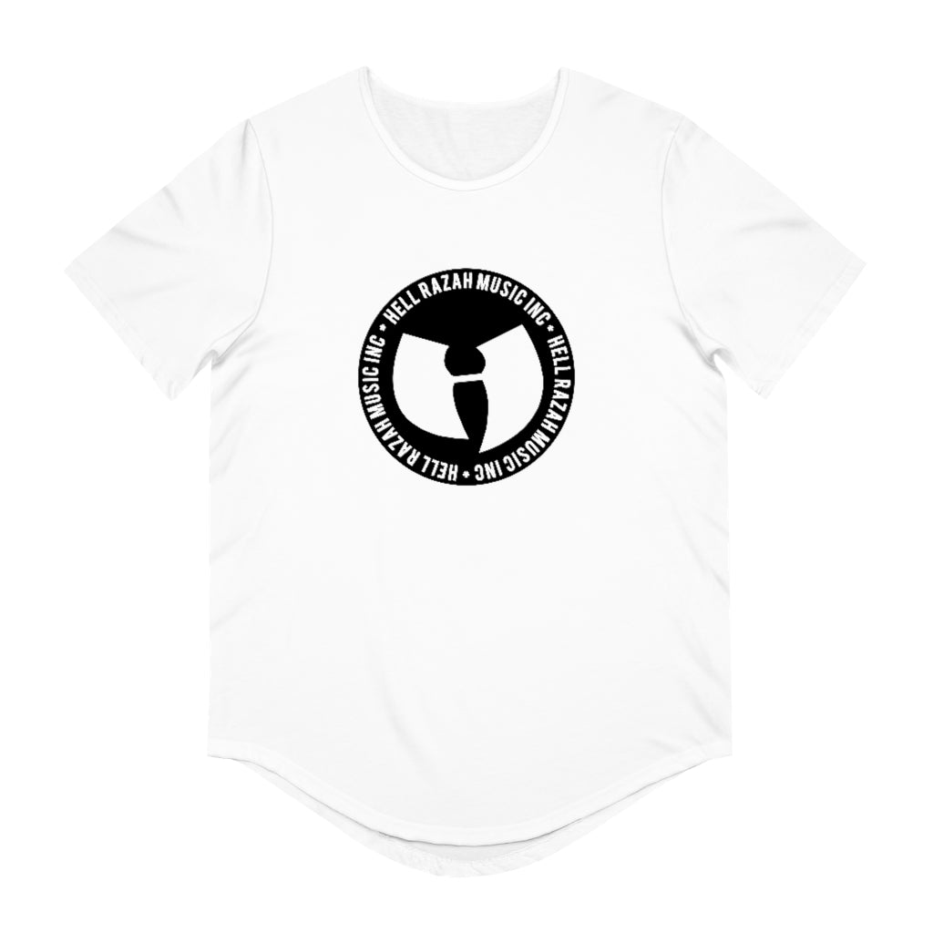 HRMI HellRazah Music Inc. Logo Men's Jersey Curved Hem Tee