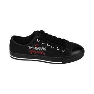 Official HellRazah Music Inc. Red Hook Designer Men's Sneakers HeavenRazah Merch Graphics by Sly Ski Original