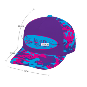 Grape Camo Unisex Adjustable Curved Bill Baseball Hat