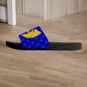 Heaven Razah Scroll Blue - Black Slides