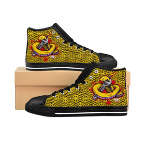 Official Hell Razah Music Inc Snakes Get Wrenched Designer Shoes Men's High-Top Sneakers Heaven Razah Graphics by iHustle365_