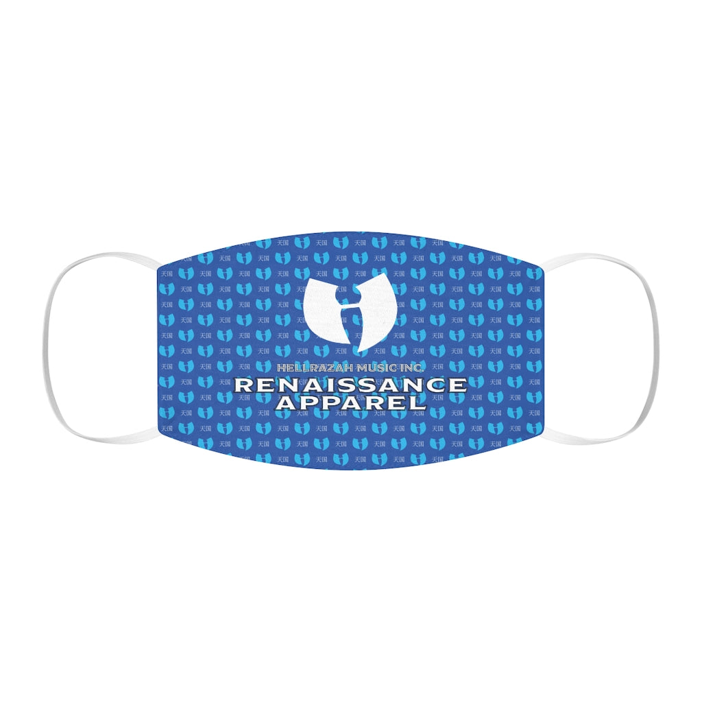 Renaissance Apparel Blue Snug-Fit Polyester Face Mask