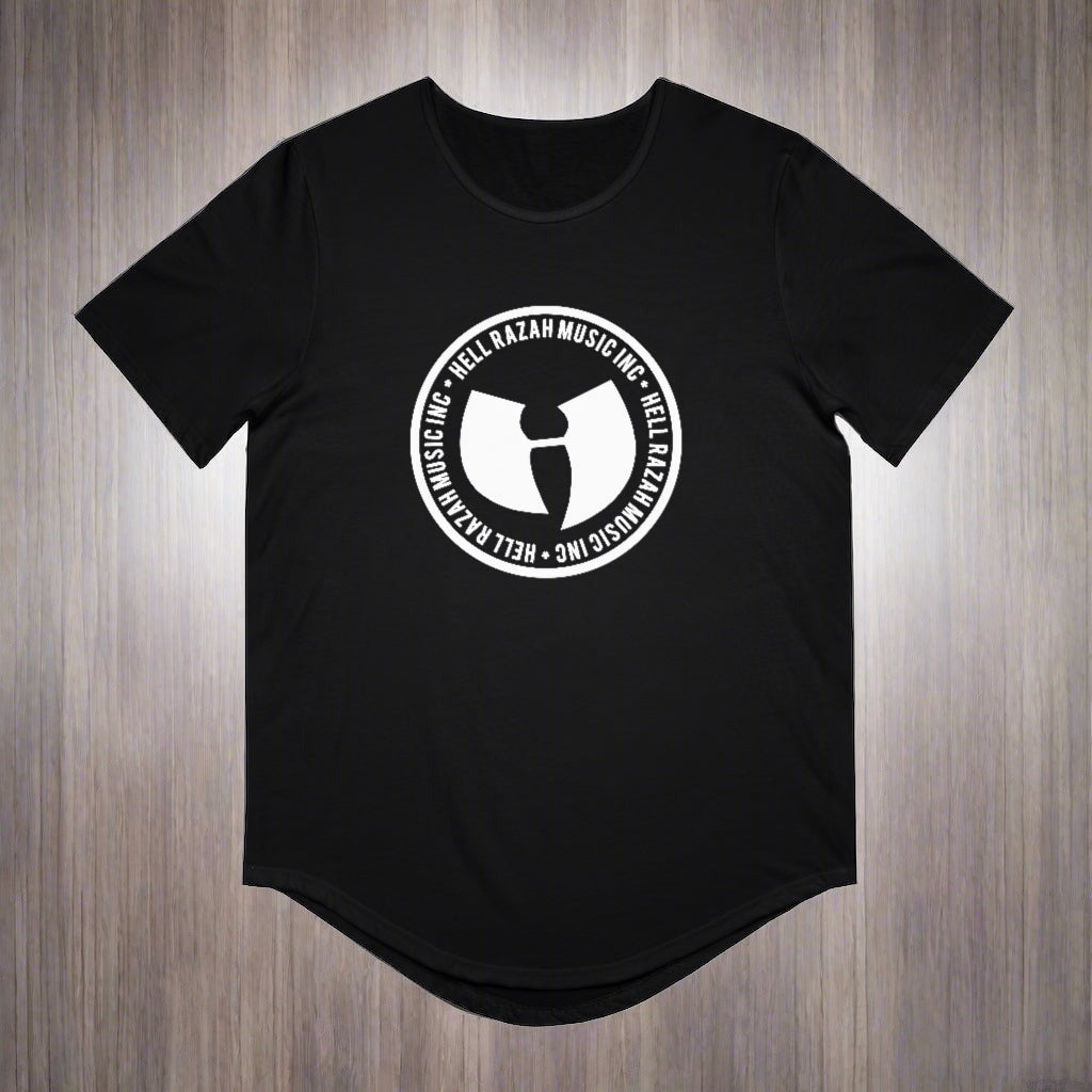 HRMI HellRazah Music Inc. Logo Men's Jersey Curved Hem Tee