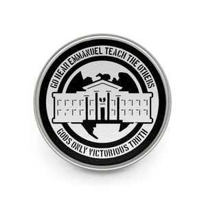 Ghetto Gov't Officialz Logo Designer Silver - Pewter Metal Lapel Pin