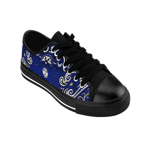 Ghetto Gov't Officialz Blue Bandana Logo Men's Sneakers