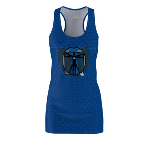 HRMI BLACK  Superman 2 HellRazah Music Inc. Designer Women's Racerback Dress HeavenRazah - Graphics by iHustle365