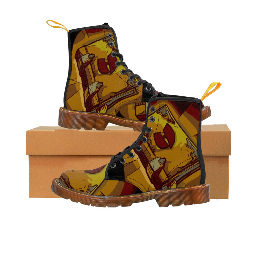 HRMI Razah's Book Official Renaisannce Apparel Men's Canvas Boots HellRazah Music Inc. - HeavenRazah