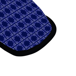 Renaissance Blue Bandana Flannel Slippers Warm Winter Slides
