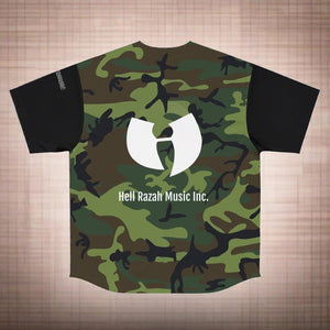 Operation Warfare Renaissance Apparel Men's Army Camo Baseball Jersey