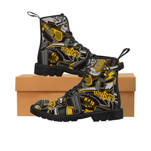 Diamondz OC Kicks and Cans Graffiti Style Designer Men's Martin Boots