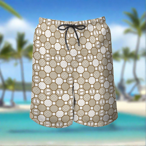 Renaissance Cream Men's Quick Dry Swim Trunks Beach Shorts