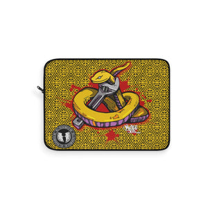 Official HellRazah Music Inc. Snakes Get Wrenched Designer Laptop Sleeve HeavenRazah Merch Graphics by iHustle365
