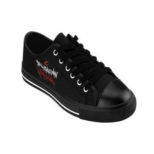 Official HellRazah Music Inc. Red Hook Designer Men's Sneakers HeavenRazah Merch Graphics by Sly Ski Original
