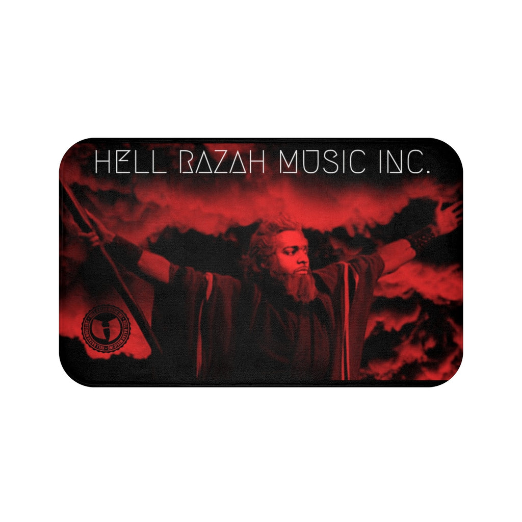 HRMI HellRazah Music Inc. Limited Edition Bath Mat - Rug HeavenRazah Merch Graphics by RON DEGIAR