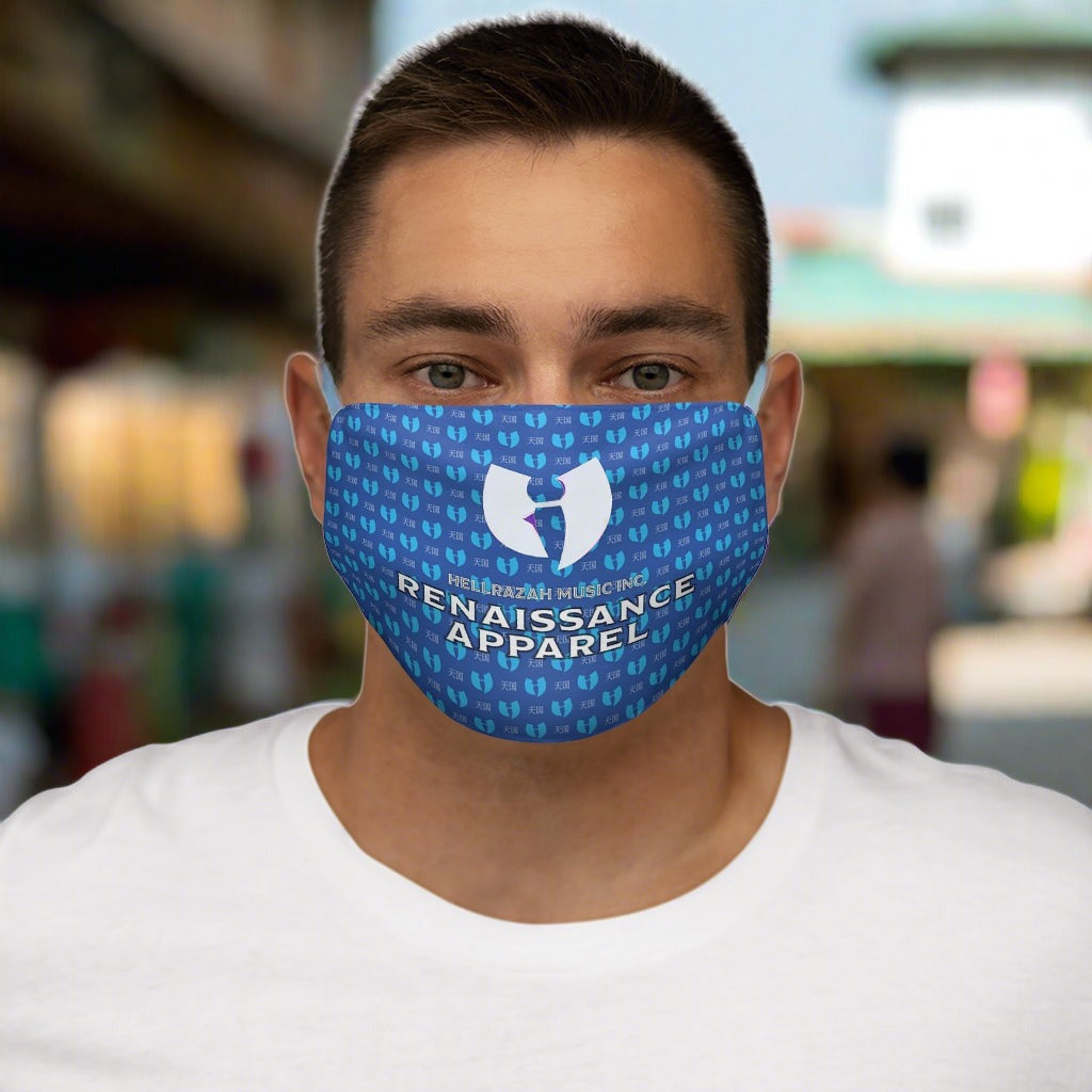 Renaissance Apparel Blue Snug-Fit Polyester Face Mask