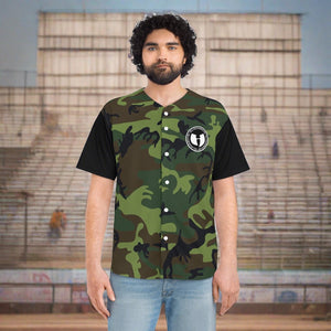 Operation Warfare Renaissance Apparel Men's Army Camo Baseball Jersey