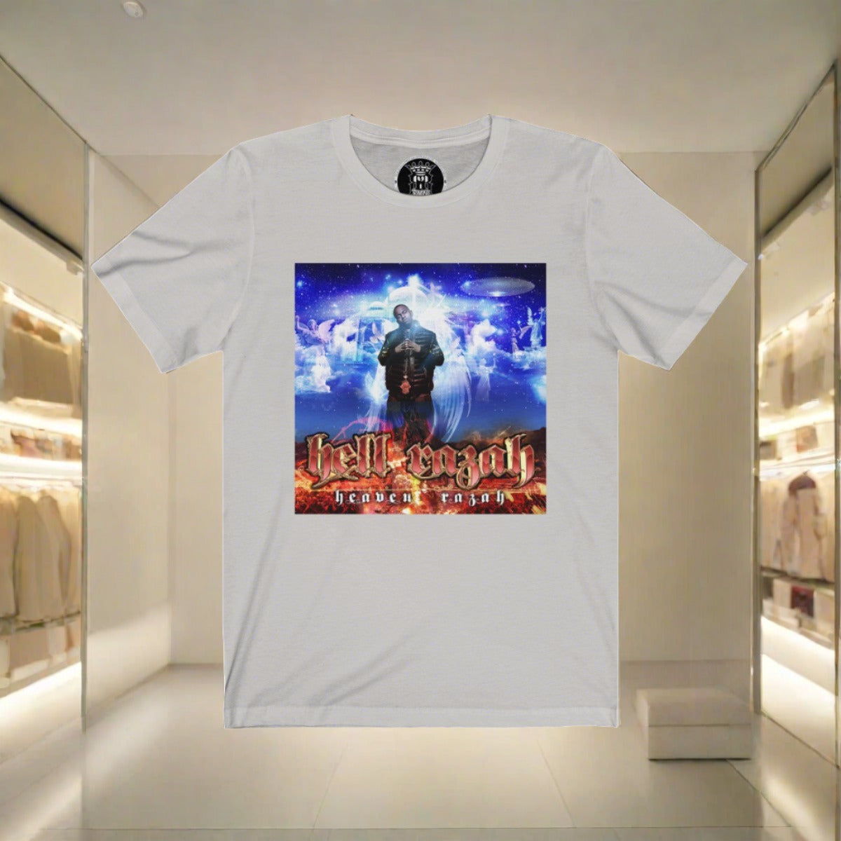 HellRazah Music Inc. - HeavenRazah Album Cover Art Unisex Jersey Short Sleeve Tee