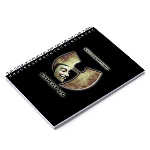 Ghetto Gov't Officialz Anonymous - Expect Us Spiral Notebook - Ruled Line Journal Notebook HellRazah Music Inc. HeavenRazah Merch