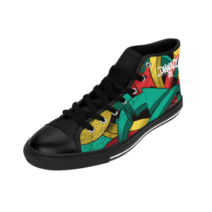 DiamondzOC Graffiti Arrows Designer Urban Men's High-top Sneakers