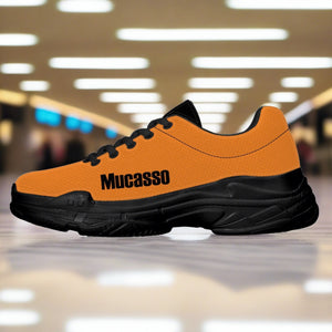 Mucasso Chunky Sneakers Orange - Black