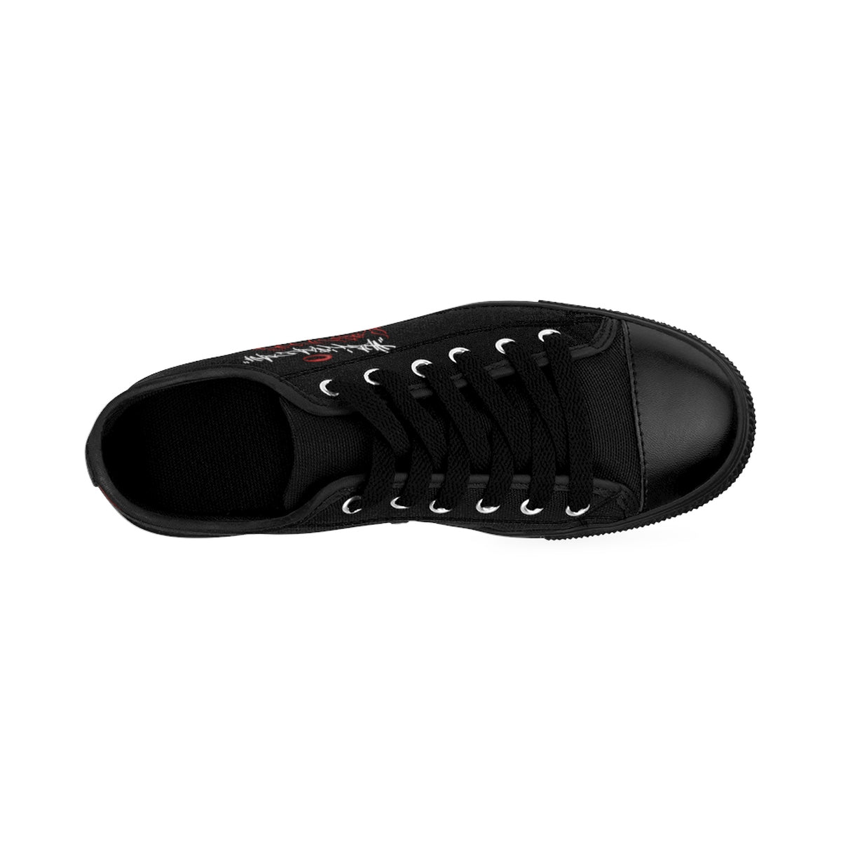 Official HellRazah Music Inc. Red Hook Designer Men's Sneakers HeavenRazah Merch Graphics by Sly Ski Original