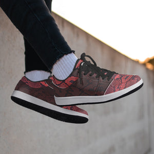 Renaissance Scarlet Cobras-  Low Top Leather Sneakers