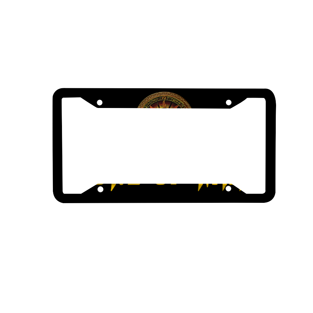 Sunz Of Man 12" x 6" Aluminum Automotive License Plate & Frame Set