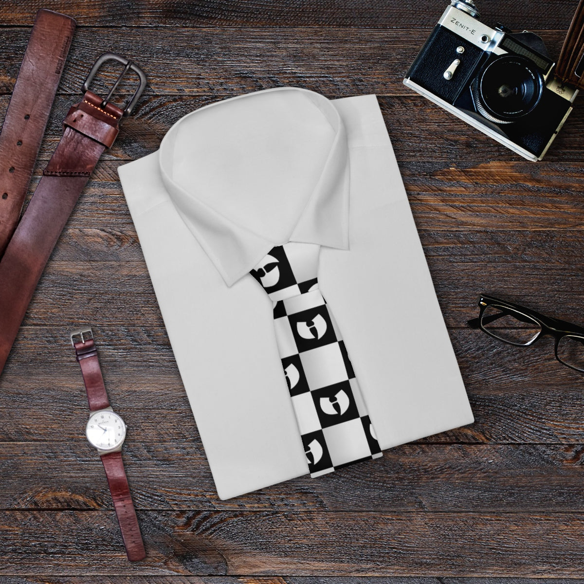 HellRazah Checkered Logo Limited Edition Necktie