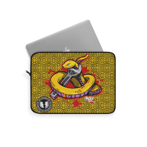 Official HellRazah Music Inc. Snakes Get Wrenched Designer Laptop Sleeve HeavenRazah Merch Graphics by iHustle365