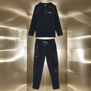 Renaissance Signature Men's Nylon Sports Suit Hoodie & Pants Set