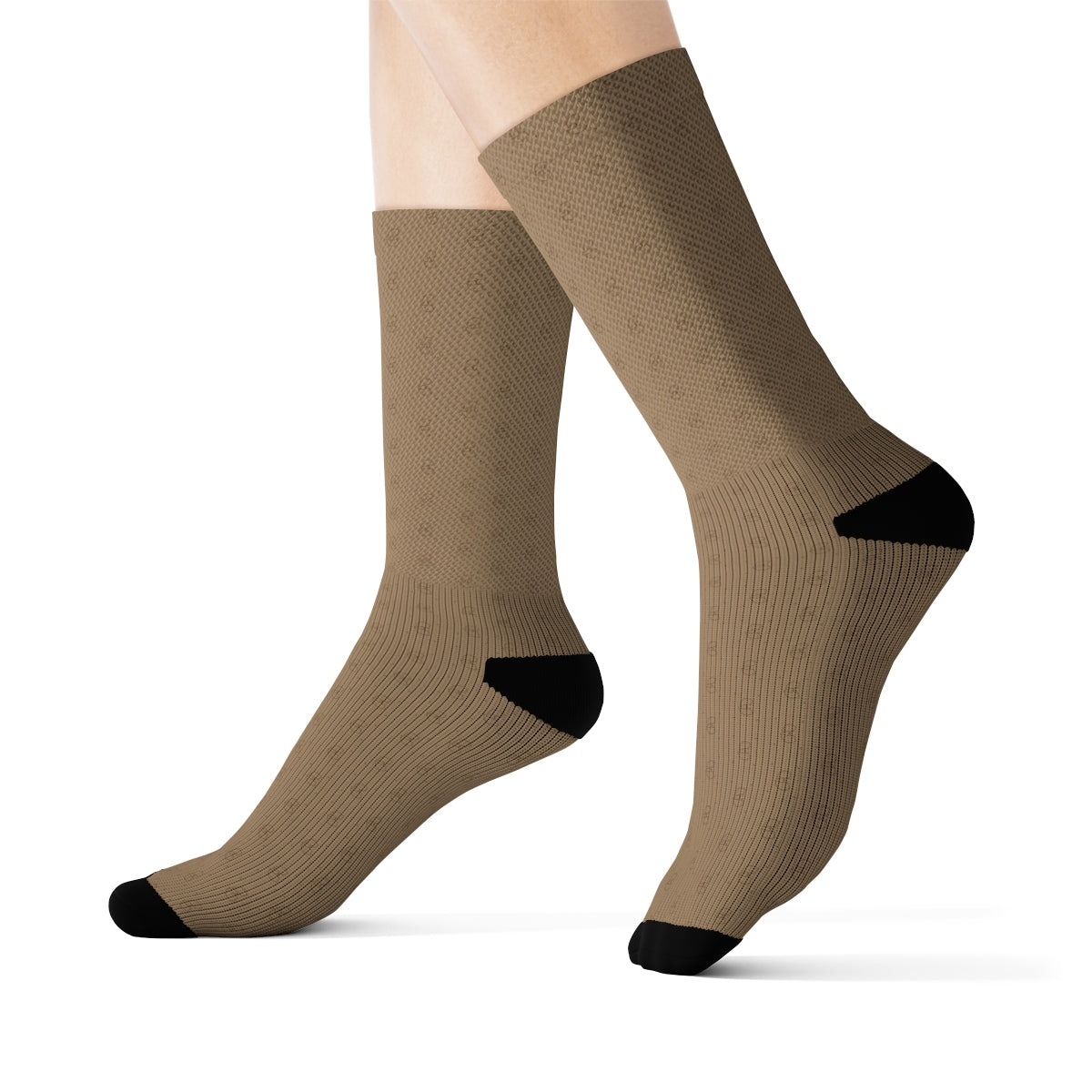 HRMI HellRazah Music Inc. Tan Designer Socks Official HeavenRazah Merchandise