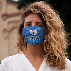 Renaissance Apparel Blue Snug-Fit Polyester Face Mask